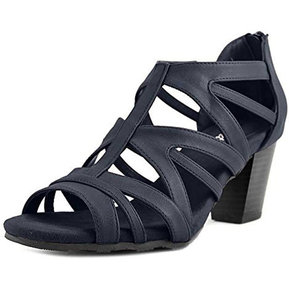 Easy Street Women's Amaze Dress Sandal, Navy US 6.5 (2E)